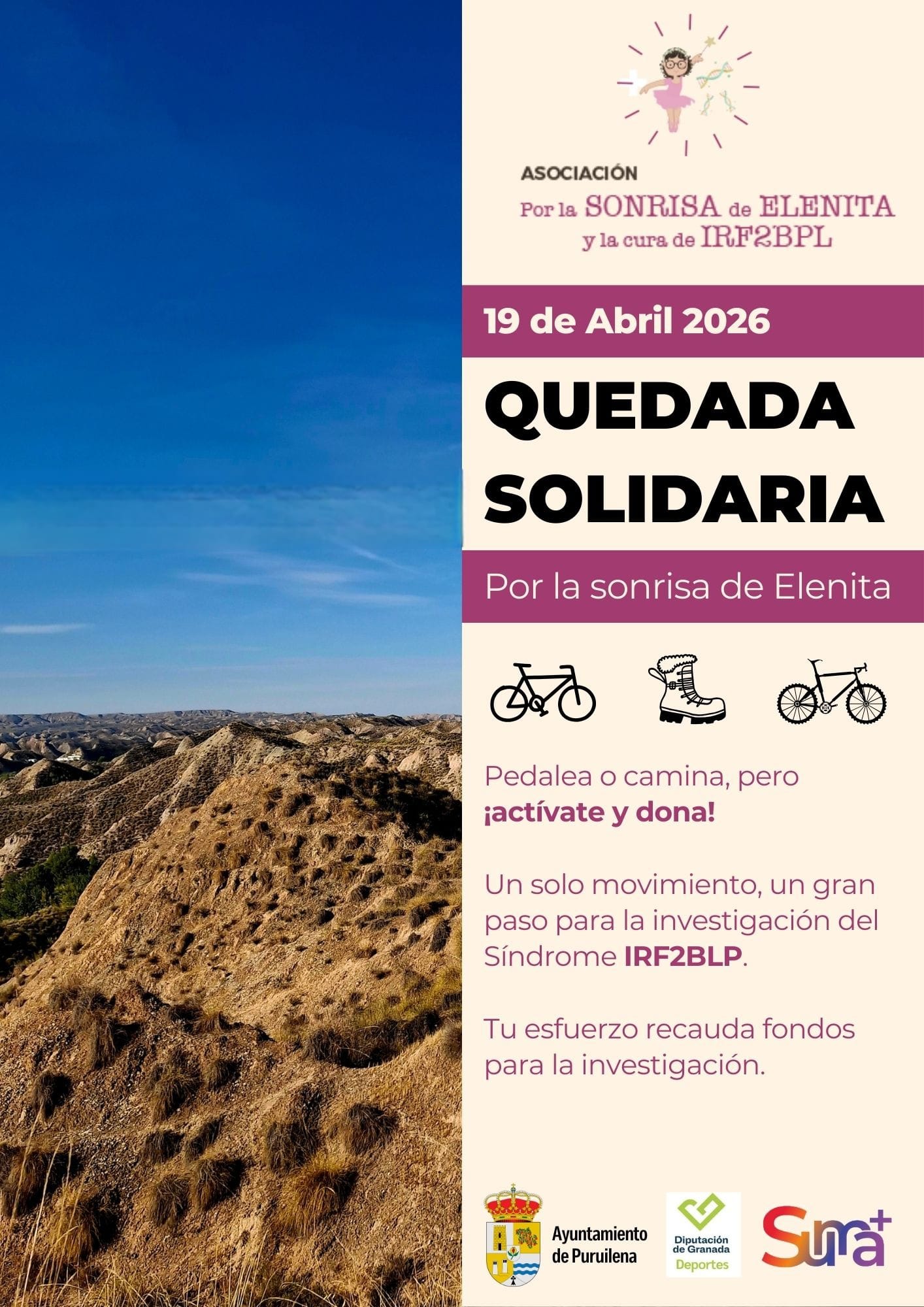 QUEDADA SOLIDARIA POR LA SONRISA DE ELENITA